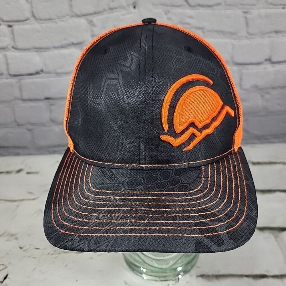 Central Oregon Living Gray Neon Orange Snapback Hat Adjustable Ball Cap